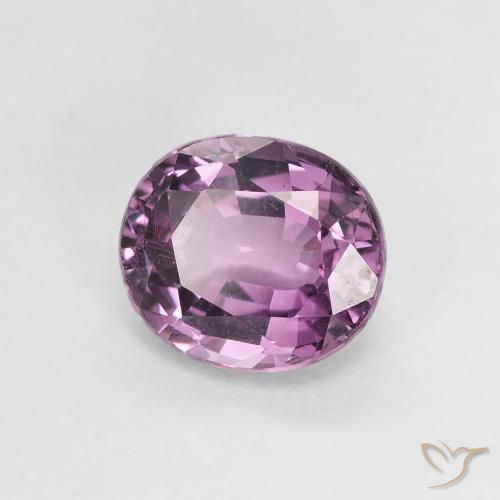 Spinello Viola chiaro naturale da 1.36 ct, Ovale, VS