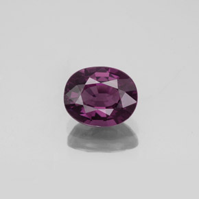Spinello Viola scuro naturale da 1.40 ct, Taglio ovale, VS