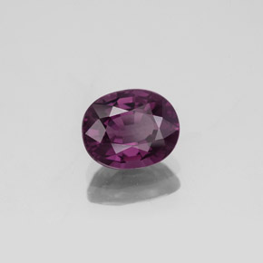Spinello Viola scuro naturale da 1.40 ct, Taglio ovale, VS