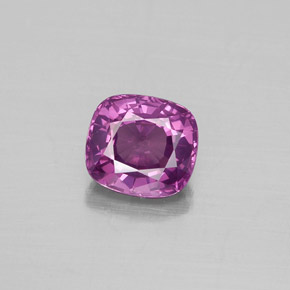 Spinello naturale rosa da 1,18 ct, taglio a cuscino, VS