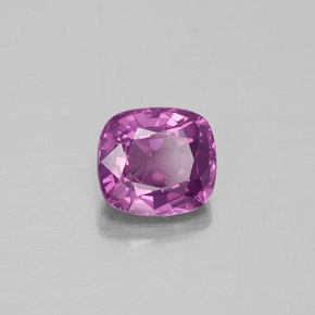 Spinello naturale rosa da 1,18 ct, taglio a cuscino, VS