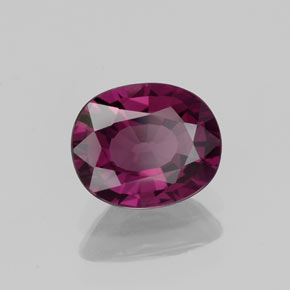 Spinello naturale rosa da 1,25 ct, taglio ovale, VVS