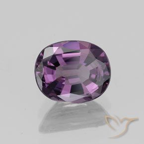 Spinello Viola d'uva naturale da 1.23 ct, Ovale, VVS-VS