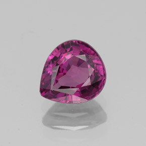 Spinello naturale rosa da 1,17 ct, taglio a pera, VS