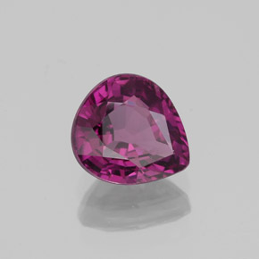 Spinello naturale rosa da 1,17 ct, taglio a pera, VS
