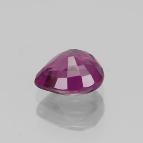 Spinello naturale rosa da 1,17 ct, taglio a pera, VS