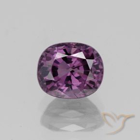 Spinello naturale porpora da 1,27 ct, taglio ovale, VVS-VS