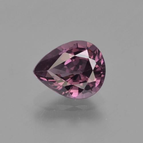 Spinello Viola scuro naturale da 1.33 ct, Forma a pera, VVS