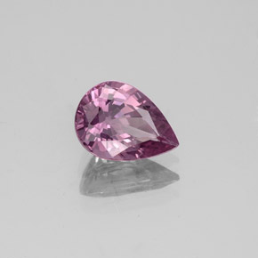 Spinello naturale rosa da 1,33 ct, taglio a pera, VVS-VS