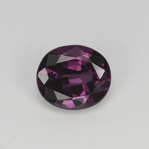 Spinello naturale porpora da 1,13 ct, taglio ovale, VS