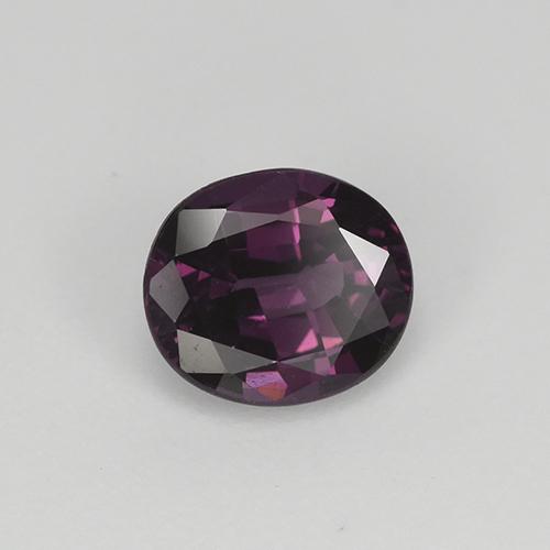Spinello naturale porpora da 1,13 ct, taglio ovale, VS