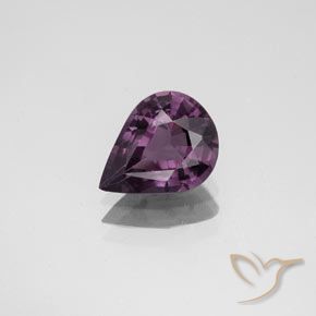 1.34ct Naturale Viola d'uva Spinello, Forma a pera, VS, Photo A