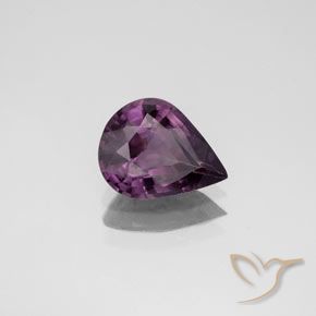 Spinello Viola d'uva naturale da 1.34 ct, Forma a pera, VS