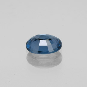 Spinello naturale blu da 0,83 ct, taglio ovale, VVS-VS