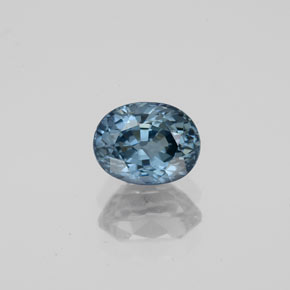 Spinello naturale blu da 1,20 ct, taglio ovale, VVS