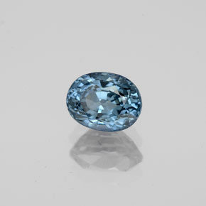 Spinello naturale blu da 1,20 ct, taglio ovale, VVS