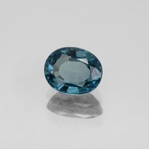 Spinello naturale blu da 1,37 ct, taglio ovale, VVS-VS