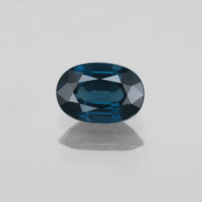 Spinello naturale blu da 1,14 ct, taglio ovale, VS-SI