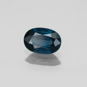 Spinello naturale blu da 1,14 ct, taglio ovale, VS-SI