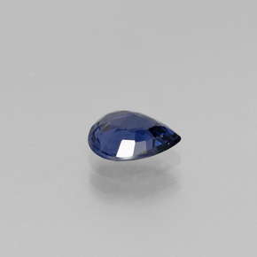 Spinello naturale blu da 1,04 ct, taglio a pera, VVS-VS