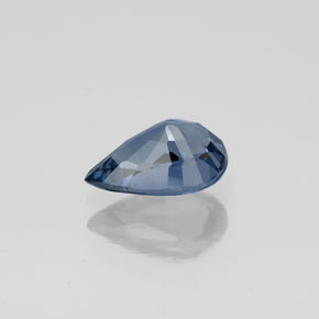 Spinello naturale blu da 1,29 ct, taglio a pera, VS