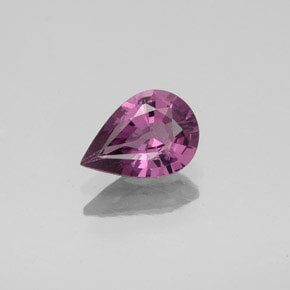 Spinello Viola chiaro naturale da 1.00 ct, Forma a pera, VS