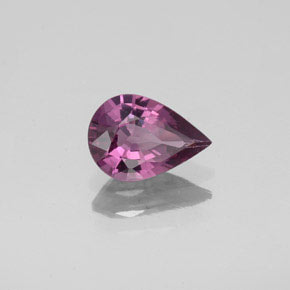 Spinello Viola chiaro naturale da 1.00 ct, Forma a pera, VS