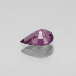 Spinello Viola chiaro naturale da 1.00 ct, Forma a pera, VS