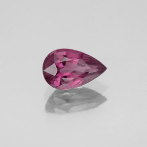 Spinello naturale viola da 1,08 ct, taglio a pera, VS