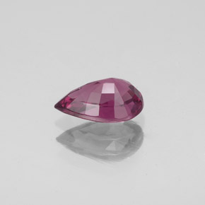 Spinello naturale viola da 1,08 ct, taglio a pera, VS