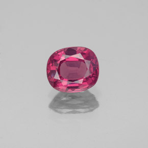 Spinello naturale rosso da 1,15 ct, taglio ovale, VS