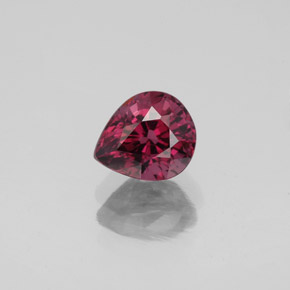 Spinello naturale rosso da 1,06 ct, taglio a pera, VS