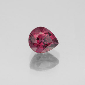 Spinello naturale rosso da 1,06 ct, taglio a pera, VS