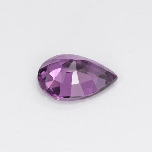 Spinello naturale porpora da 1,02 ct, taglio a pera, VS