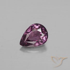1.33ct Naturale Viola scuro Spinello, Forma a pera, VVS, Photo A