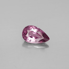 Spinello Viola medio naturale da 1.24 ct, Forma a pera, VVS