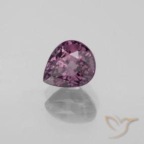 Spinello Viola scuro naturale da 1.06 ct, Forma a pera, VVS-VS