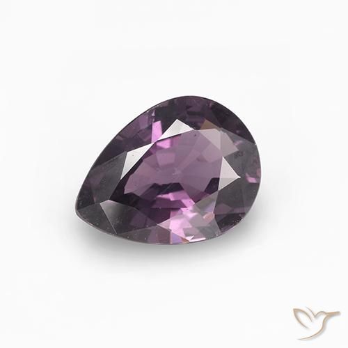 0.99ct Naturale Viola scuro Spinello, Forma a pera, VS