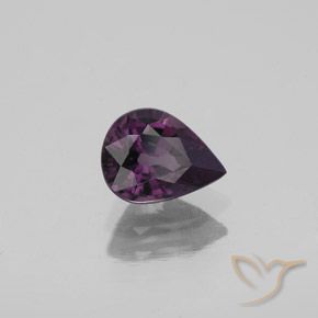 Spinello Viola scuro naturale da 1.07 ct, Forma a pera, VVS-VS