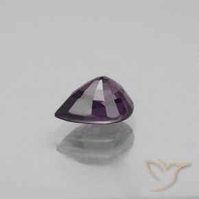 Spinello Viola scuro naturale da 1.07 ct, Forma a pera, VVS-VS