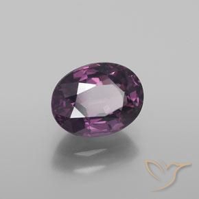 Spinello Viola scuro naturale da 1.56 ct, Ovale, VS