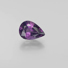 Spinello Viola medio-scuro naturale da 1.64 ct, Forma a pera, VVS