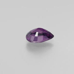 Spinello Viola medio-scuro naturale da 1.64 ct, Forma a pera, VVS