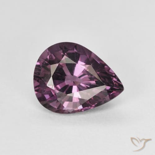 Spinello Viola medio naturale da 1.51 ct, Forma a pera, VVS-VS