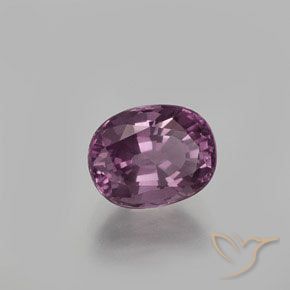 Spinello Viola medio-scuro naturale da 1.63 ct, Ovale, VS