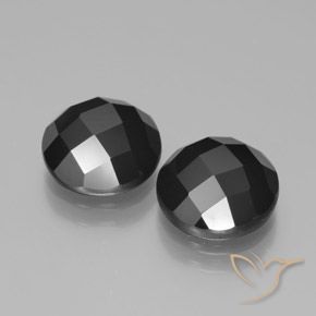 Gemme di Spinello Nero naturale da 7.19 ct, Rotondo, Opaco