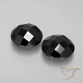 Gemme di Spinello Nero naturale da 13.48 ct, Rotondo, Opaco