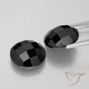 Gemme di Spinello Nero naturale da 11.99 ct, Rotondo, Opaco