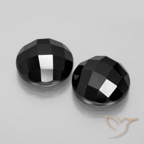 Gemme di Spinello Nero naturale da 14.84 ct, Rotondo, Opaco