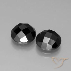 Gemme di Spinello Nero naturale da 7.49 ct, Rotondo, Opaco
